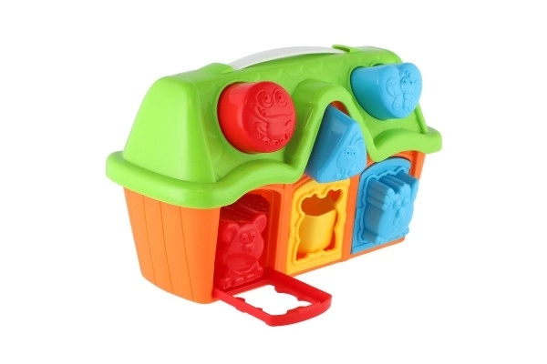 Sortownica stodoła z kształtami 10 sztuk plastik 25x17x11cm 12m+