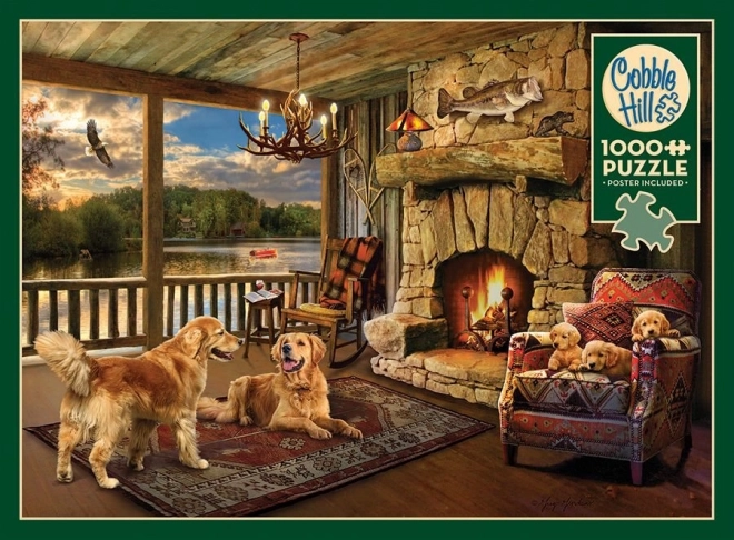 Puzzle Domek nad Jeziorem 1000 elementów