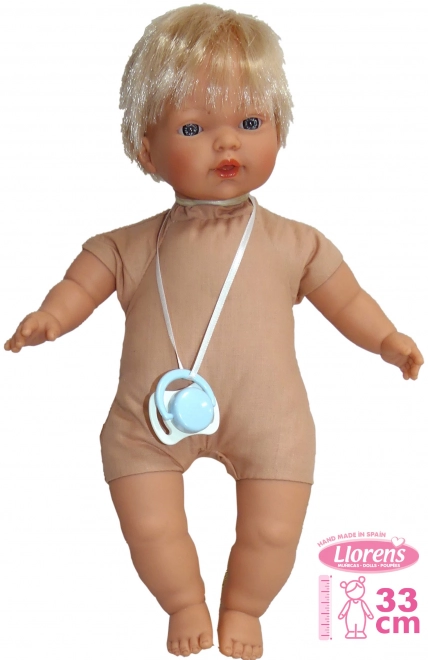 Realistyczna lalka Llorens Roberto z dźwiękami i miękkim ciałem 33 cm