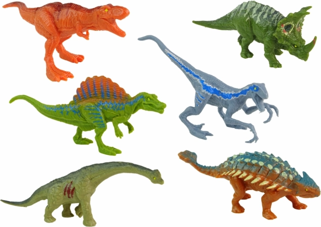 12 różnych dinozaurów dla niekończącej się zabawy