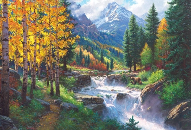 Puzzle Wzniosła Góra Rocky Mountain 2000 elementów