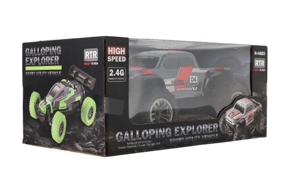 Auto RC Pick Up Terenowy szaro-czerwony