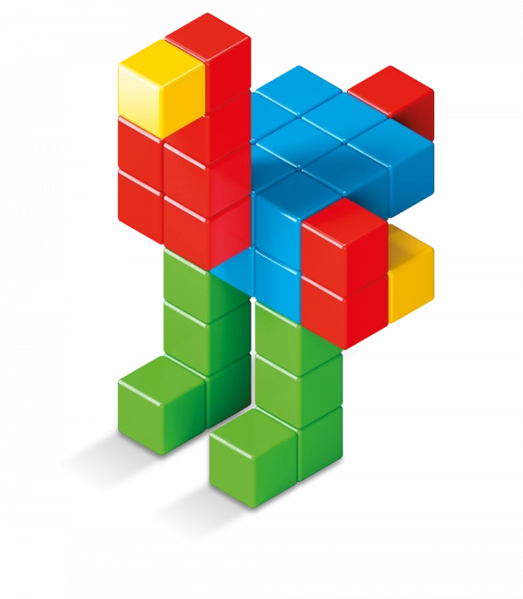 Magnetyczne klocki GEOMAG Magicube Green Line 64 klocków