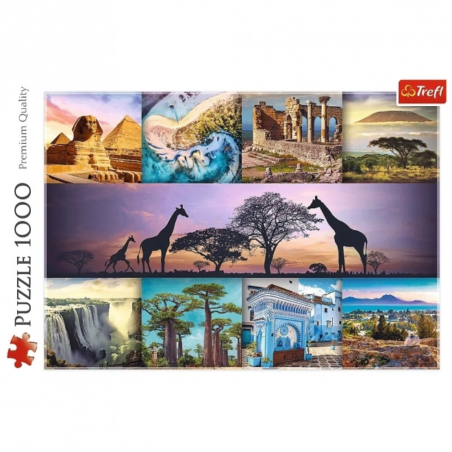 Trefl Puzzle 1000 elementów - Kolaż Afryka