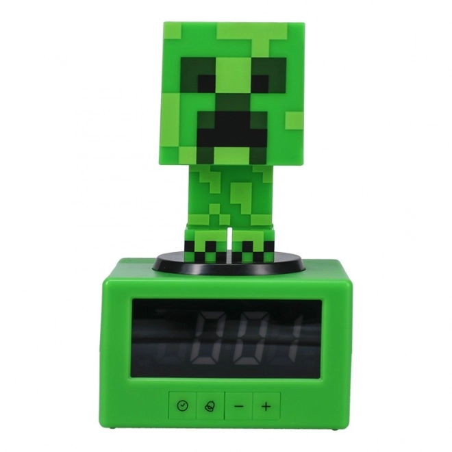 Budzik Minecraft Creeper z nocnym światłem 16 cm