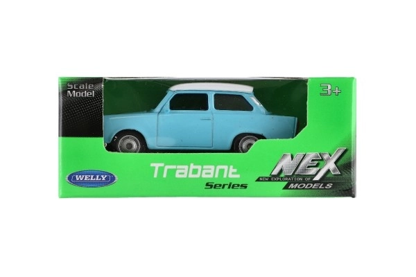 Auto Welly Trabant 1:60 metal 7cm wolny bieg w pudełku