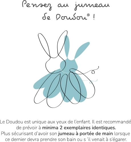 Doudou przytulanka myszka różowa 3w1