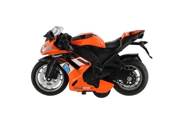 Wyścigowy motocykl z napędem wstecznym ze światłem i dźwiękiem