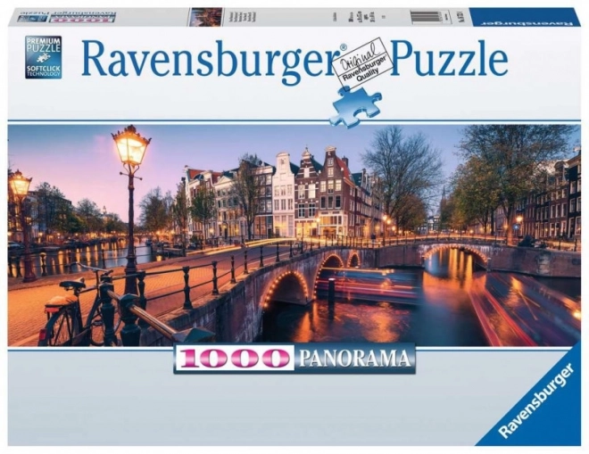 Puzzle Panorama Amsterdamu 1000 elementów