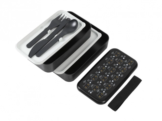 Lunch box Czarna Kotka Bento