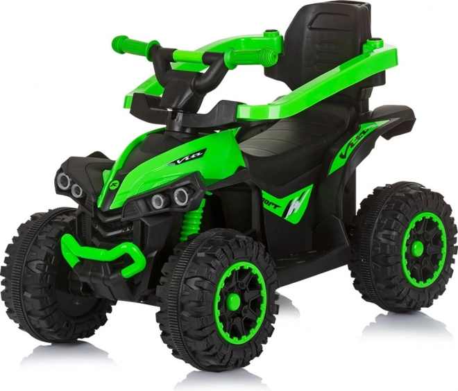 Jeździk z prowadnicą i daszkiem ATV zielony