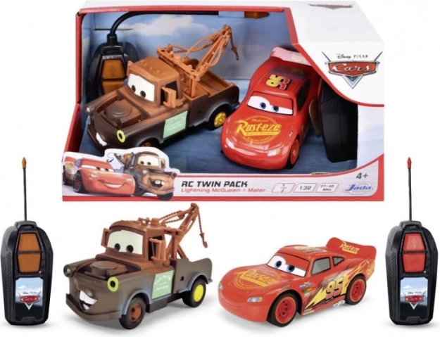 RC auta Zygzak McQueen i Złomek Twin Pack 1:32, 14 cm, 1 kanał