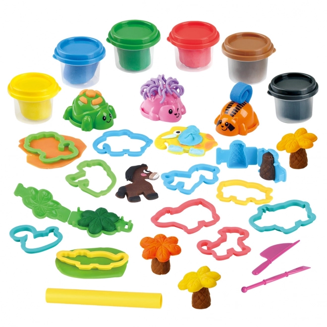 Plastelina Playgo Safari zestaw