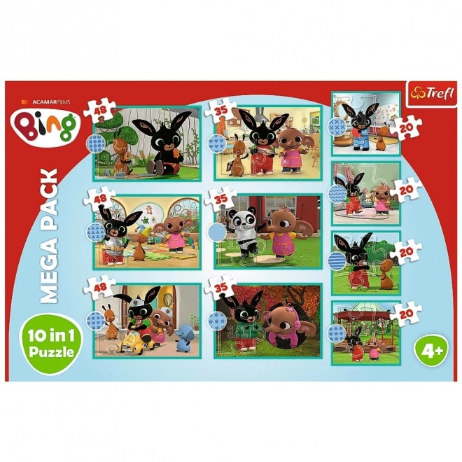 Mega Zestaw Puzzle Bing 10w1
