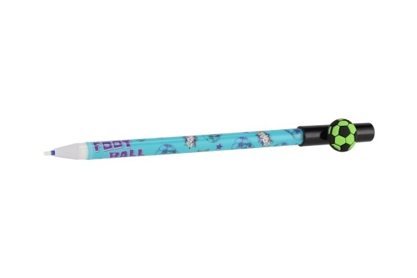 Gumowe pióro/piłka gumowa do piłki nożnej 16 cm plast 6 kolorów 36 sztuk w pudełku