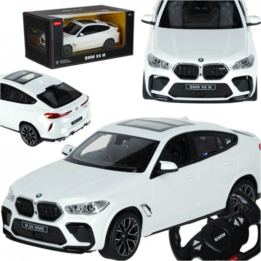 Zdalnie sterowane auto BMW X6 M 1:14 białe