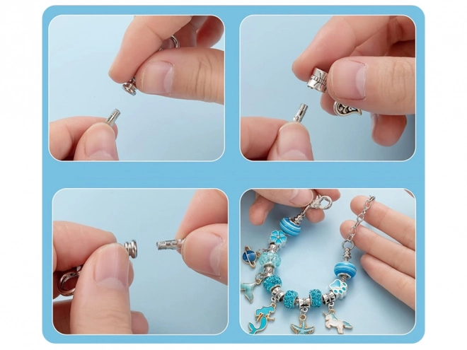 Korale w trumnie zawieszki DIY bransoletka ZA5207