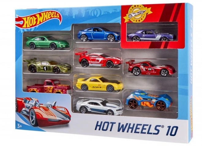 Zestaw kolekcjonerski Hot Wheels 10 samochodzików