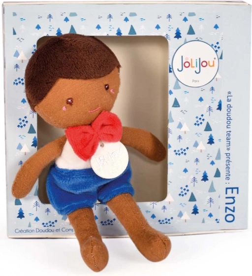 Lalka Doudou Jolijou Enzo 16 cm niebieska