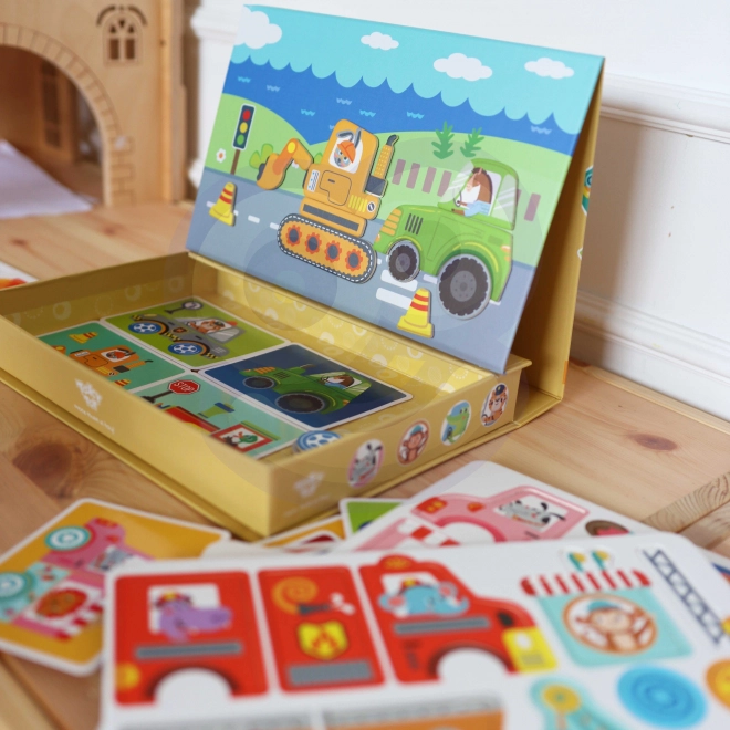 Tooky Toy Magnetyczna Szafka Montessori z 80 Elementami