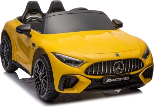 Elektryczny samochód dla dzieci MERCEDES AMG SL63 – żółty, lakierowany