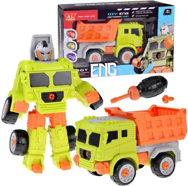 Super samochód-robot konstrukcyjny 2w1 – Wywrotka