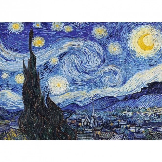 Drewniane puzzle Vincent van Gogh - Gwiaździsta noc 200 elementów