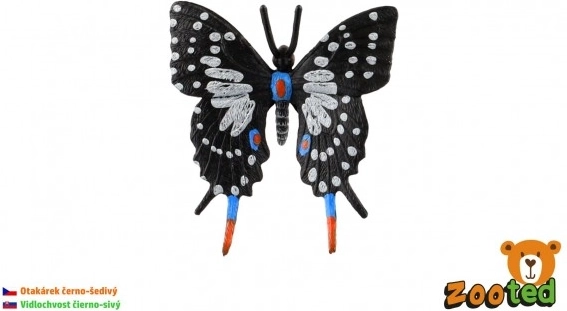 Plastikowy model motyla paź królowej – realistyczna dekoracja 6 cm