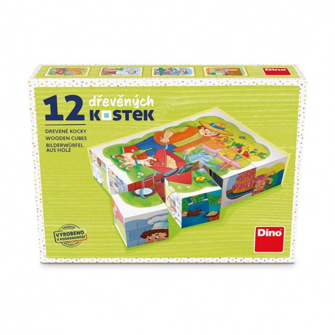 Dino edukacyjne klocki Zawody - zestaw 12 klocków