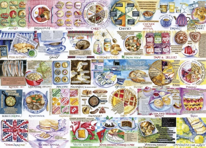 Puzzle Gibsons Pork Pies and Puddings 1000 elementów