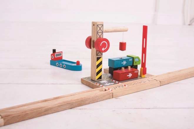 Bigjigs Rail Terminal Kontenerowy