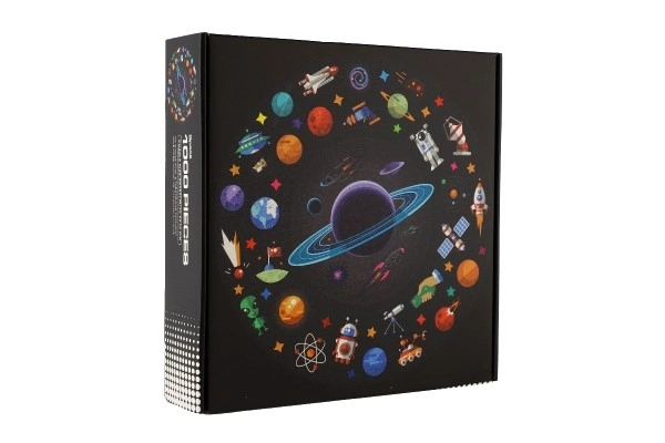 Puzzle okrągłe wszechświat 1000 elementów 65x65cm w pudełku 23x23x5,5cm