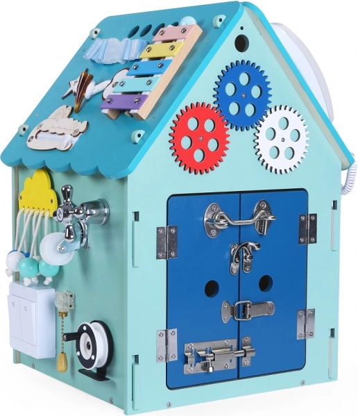 Tablica aktywności domek dla dzieci 2Kids Toys – Niebieski