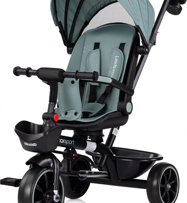 Trójkołowy rowerek ze daszkiem 2w1 Chipolino Max Sport Basil