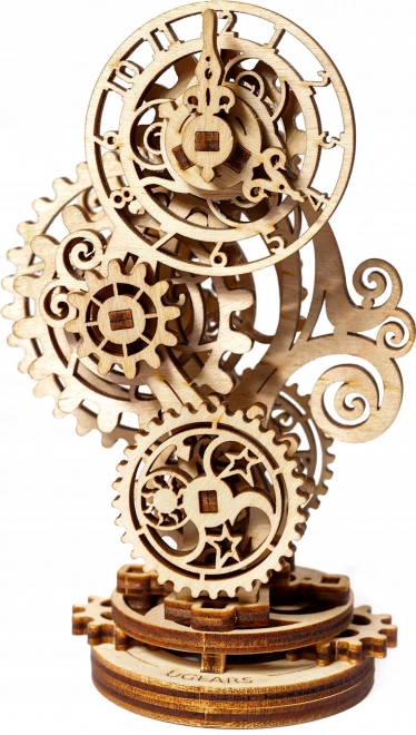 Ugears 3D drewniane mechaniczne puzzle Steampunkowe zegary