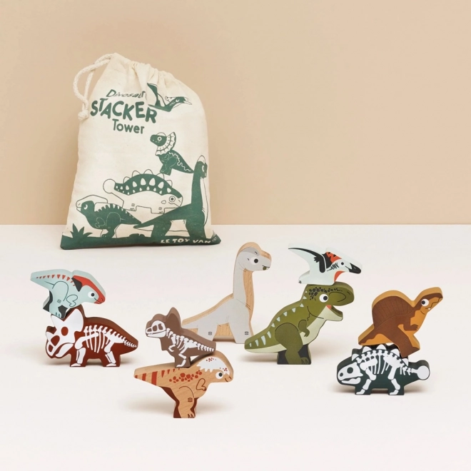 Składana wieża dinozaury od Le Toy Van