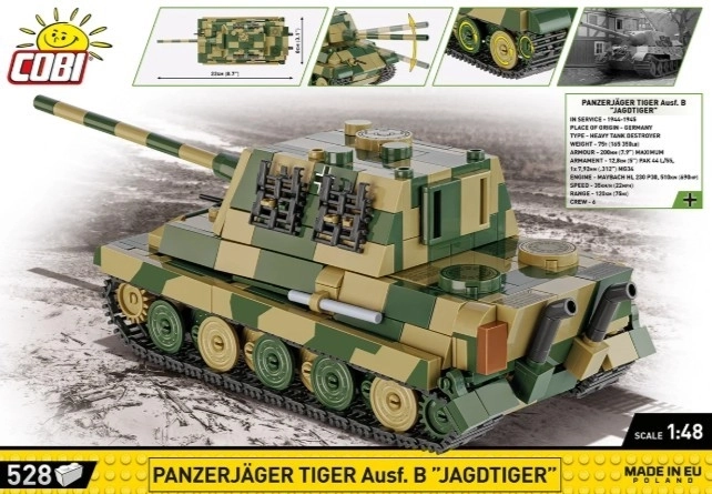 Zestaw konstrukcyjny Tank Panzerjäger Tiger Ausf. B Jagdtiger