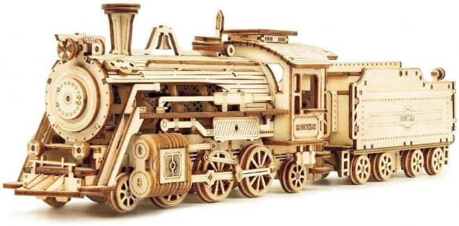 Lokomotywa - Ekspres Parowy - 3D drewniane puzzle