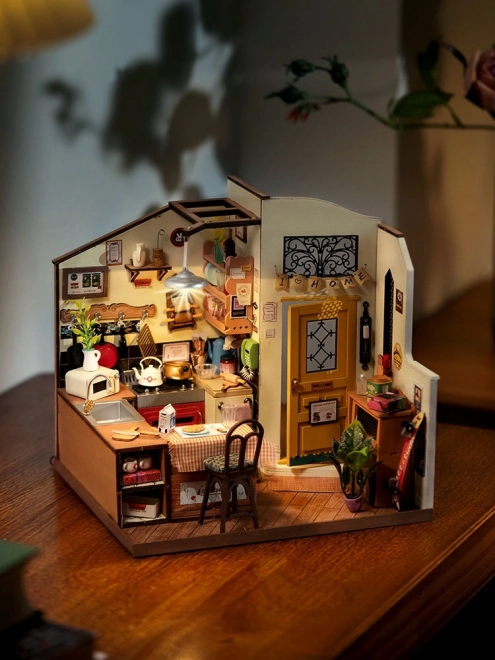 RoboTime 3D drewniane puzzle przytulna kuchnia