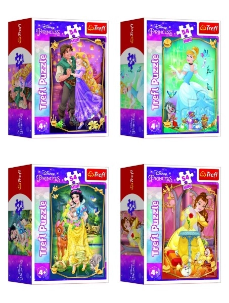 Minipuzzle Piękne Księżniczki/Disney Princess 54 elementów