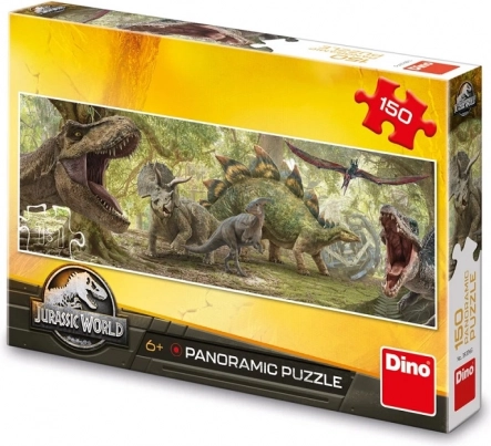 Panoramiczne puzzle Jurassic World Dino 150 elementów