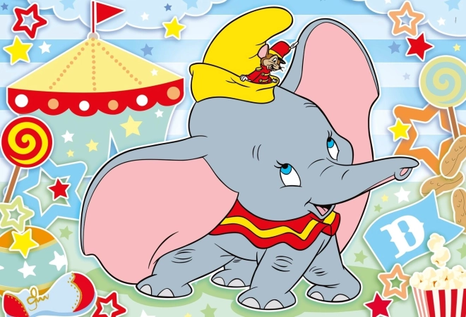 Dziecięce puzzle Clementoni Dumbo maxi 24 elementy
