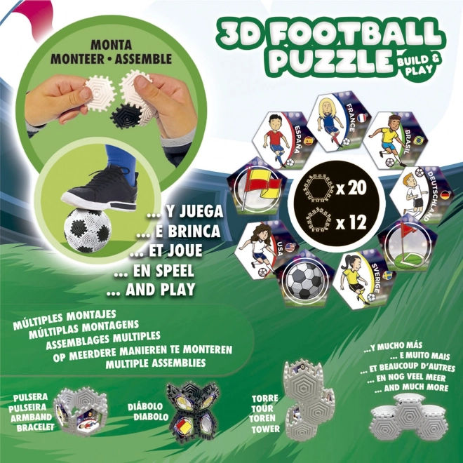 3D puzzle piłka nożna 32 elementy