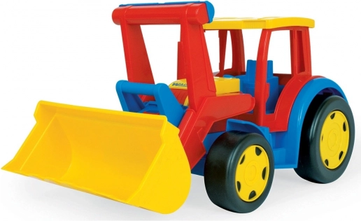 Gigant dziecięcy traktor z ładowarką czerwono‑żółty 60 cm