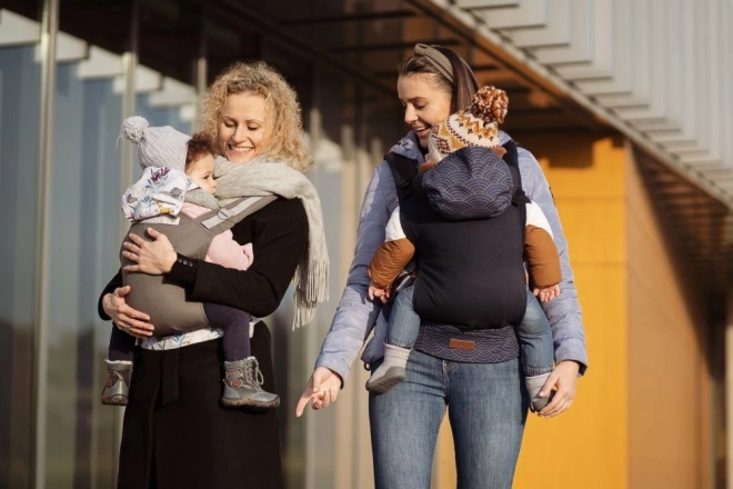 Ergonomiczne nosidełko MoMi COLLET szare