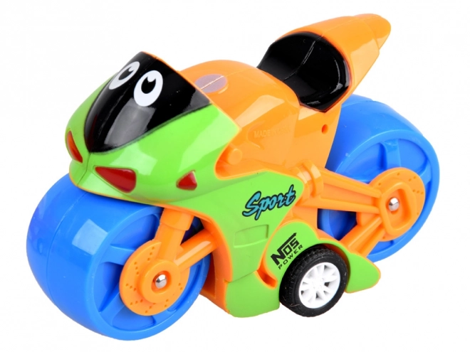 Kolorowy motocykl dziecięcy dla zabawy