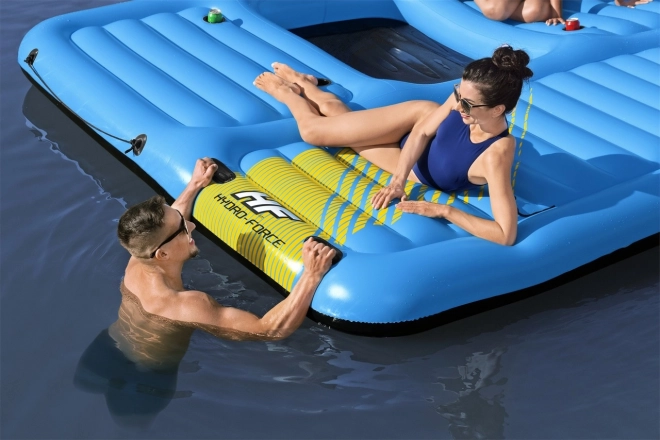 HYDRO-Force Wyspa + zjeżdżalnia 376x311cm BESTWAY