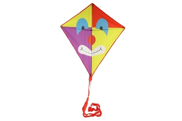 Latawiec latający klaun nylon 78x88cm w materiałowej torbie 11x90x2cm
