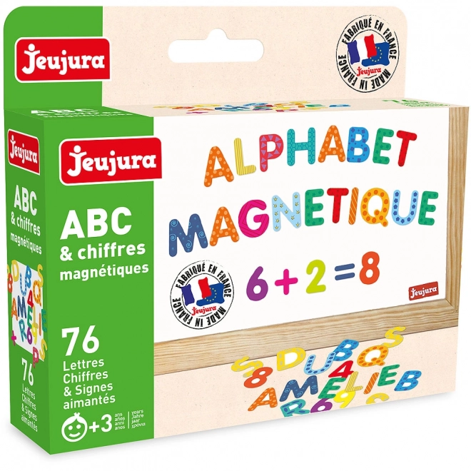 Jeujura Wzorzyste magnetyczne literki 76 szt.