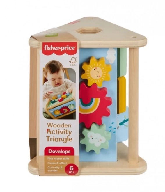 Drewniany aktywny trójkąt Fisher-Price